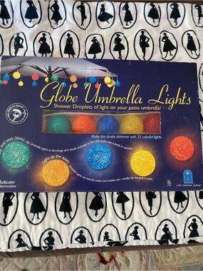 New Umbrella Patio String Lights Indoor Outdoor 26 Feet